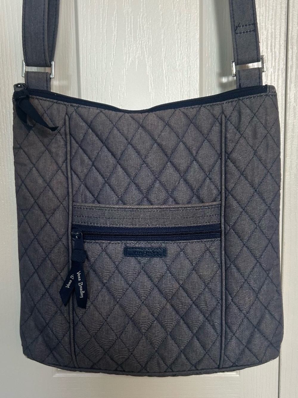 Vera Bradley Denim Quilted Crossbody Shoulder Bag - Picture 2 of 8